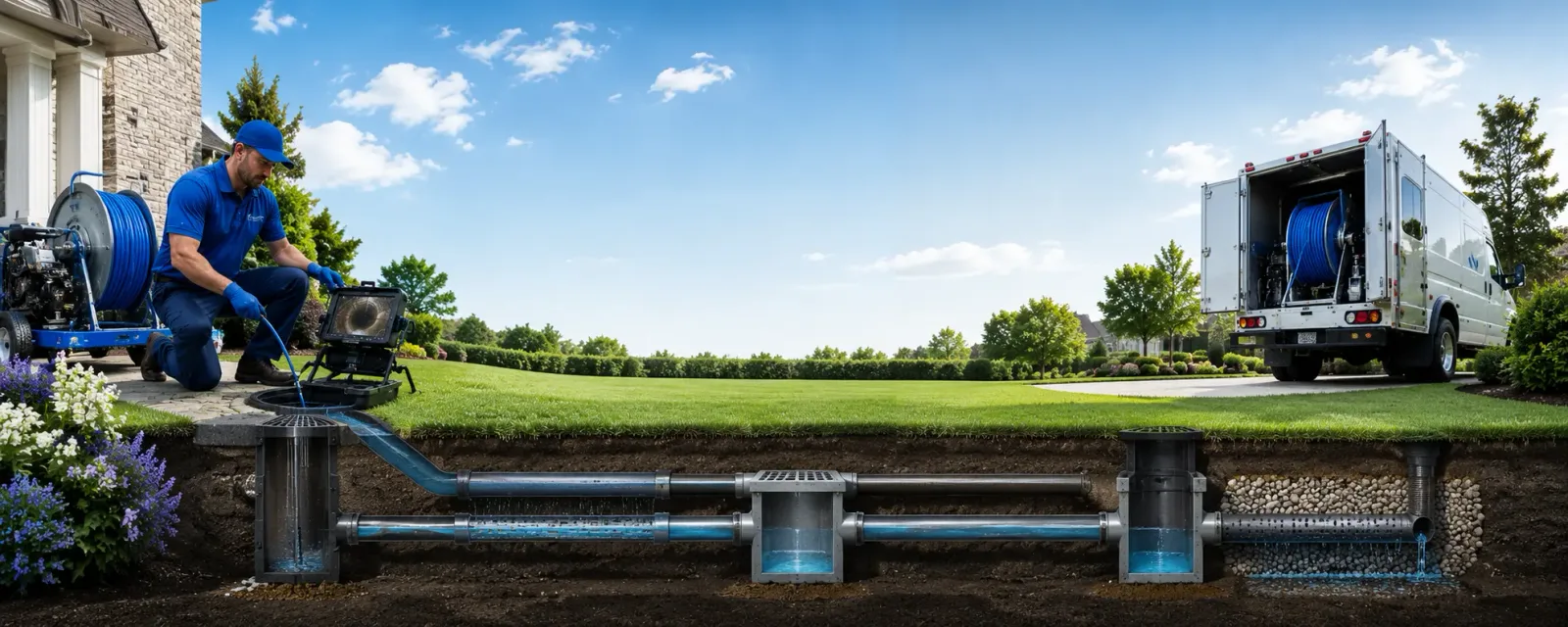 Outdoor drain cleaning information for East Machias, ME